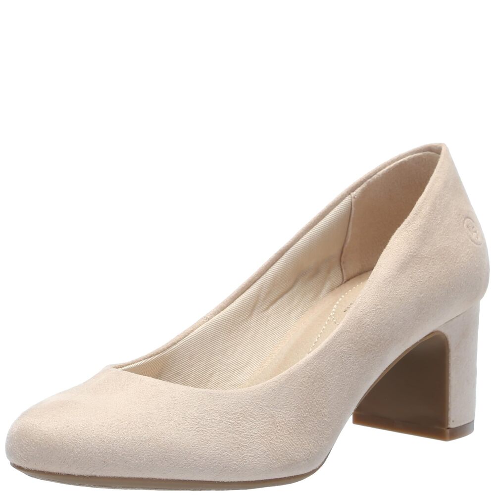 LifeStride Womens Taylor Block Heel Dress Shoe Pump Tender Taupe 8.5 W